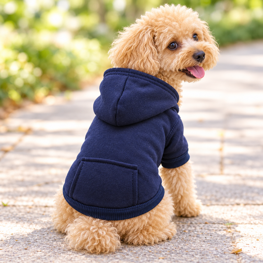 Cozy Pocket Dog Hoodie — shown in use